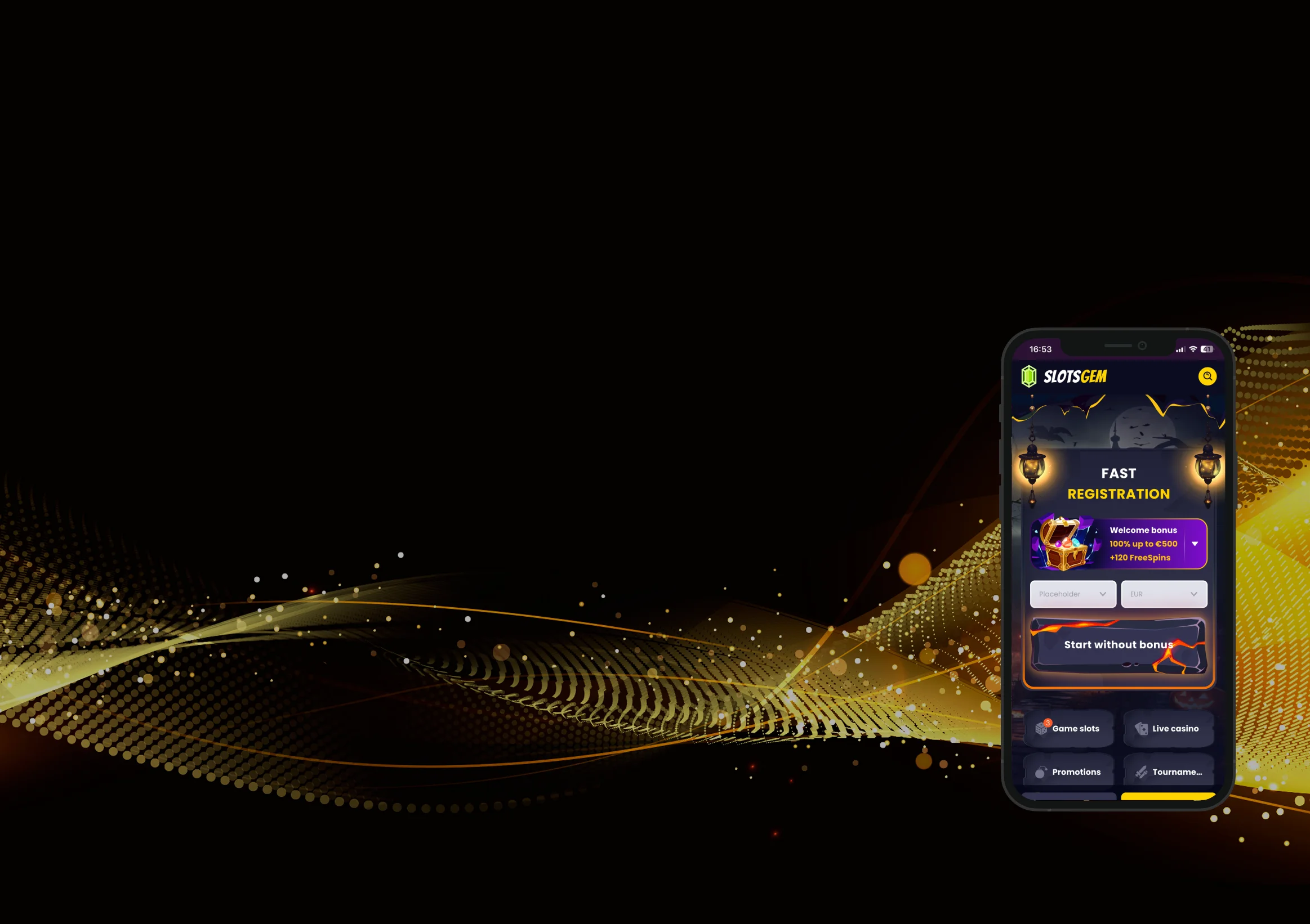 SlotsGEM Casino Aplicações